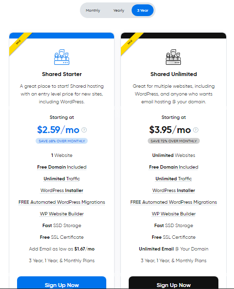 Dream Host Packages