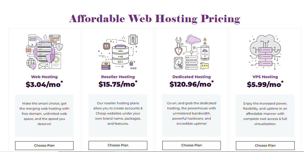 Web hosting Packages