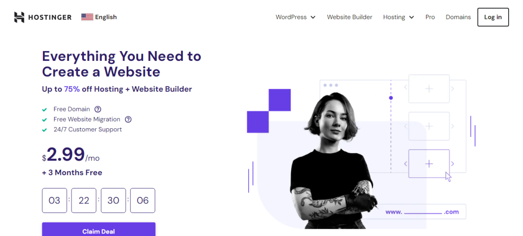Hostinger Homepage