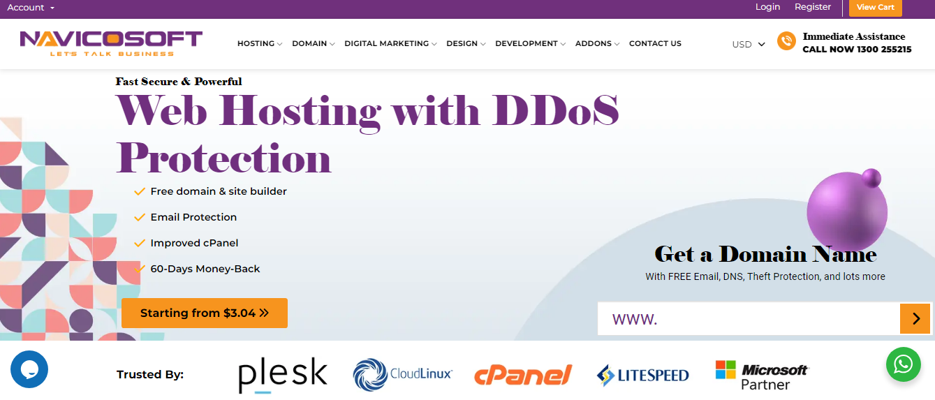 الصفحة الرئيسية لـ Navicosoft