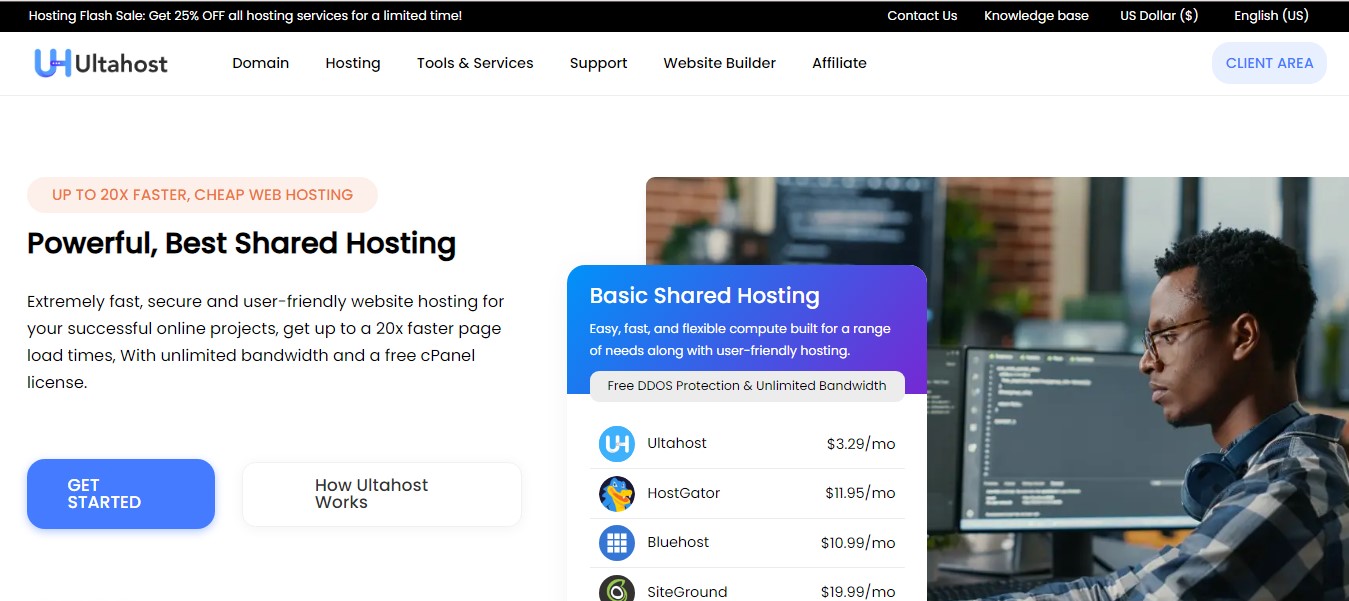 ultahost home page