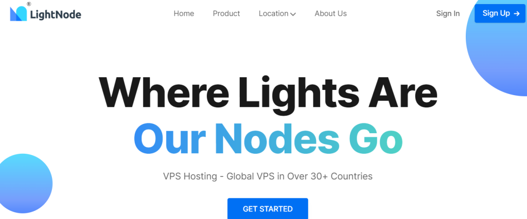 LightNode HomePage