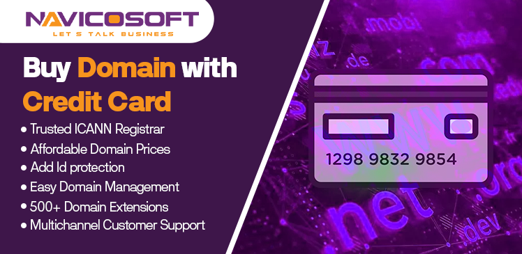 Buy Domain with Credit Card - Visa, Master, American Express